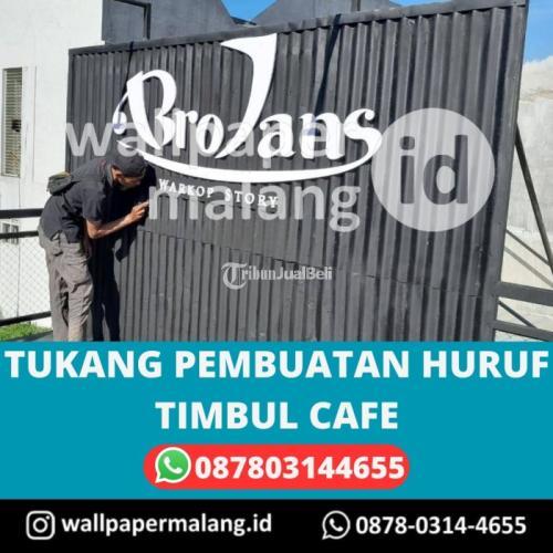 TUKANG PEMBUATAN HURUF TIMBUL CAFE