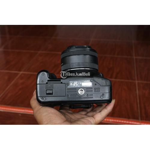 Kamera DSLR Canon 550D Lensa Fix 50mm STM Bekas Normal Sensor Bersih di