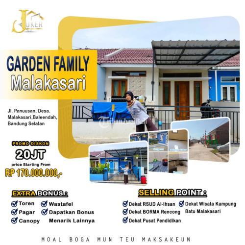 Dijual Rumah Garden Family Malakasari KPR Murah - Bandung