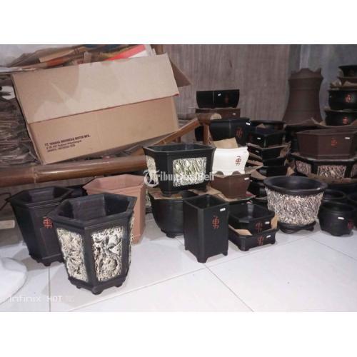 Kerajinan Pot dan Pilar Bonsai Bahan dari Semen Siap Kirim - Semarang