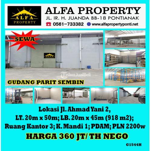 Dijual Gudang Parit Sembin - Pontianak