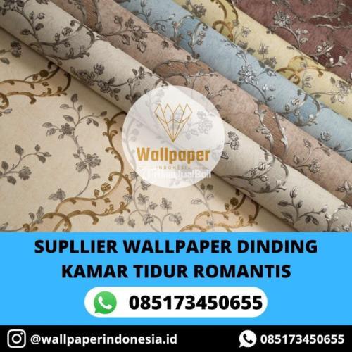 Supplier Wallpaper Dinding Kamar Tidur Motif Romantis - Malang