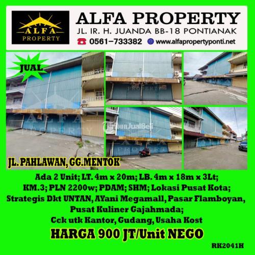 Dijual Ruko 3 Lantai 3KM SHM, PDAM, PLN 2200w Purnama Global Town House - Kota Pontianak