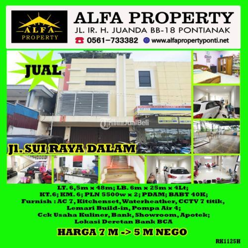 Dijual Ruko 4 Lantai 6KT 6KM Semi Furnish Sungai Raya Dalam - Kota Pontianak