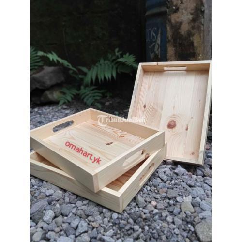 Kerajinan Nampan Kayu Harga Murah Siap Kirim Bisa Custom - Yogyakarta