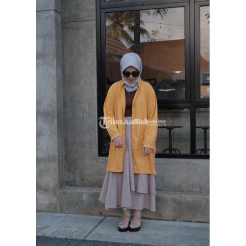 TERLARIS!! OUTER WANITA MOJOKERTO POLOS OVERSIZE