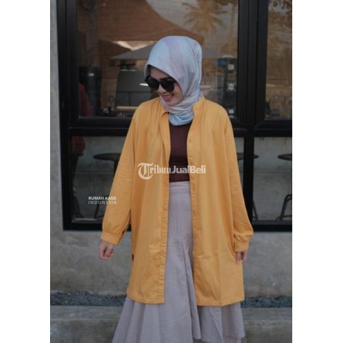 TERLARIS!! OUTER WANITA MOJOKERTO POLOS OVERSIZE