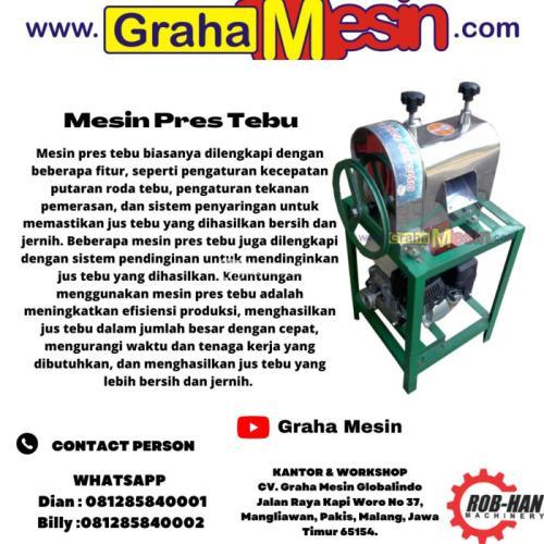 Mesin Pemeras Tebu GRAHA MESIN