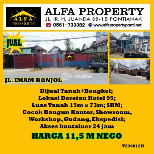 Dijual Tanah 15m x 73m SHM Adi Sucipto - Kota Pontianak