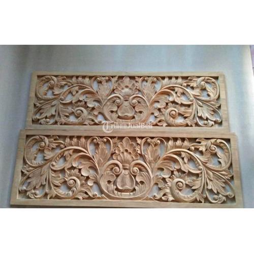 Kerajinan Ukiran Hiasan Dinding dan Pintu Bisa Custom dari Kayu Jati - Malang