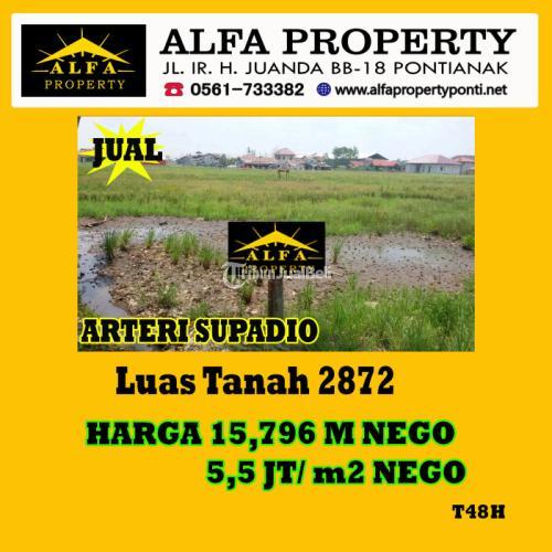 Dijual Tanah Arteri Supadio Kota Luas 36x80 - Pontianak
