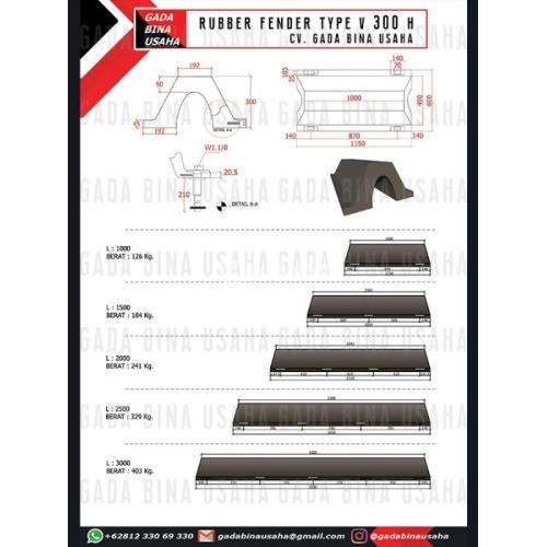 Distributor Rubber Fender V 300 x 1000 L
