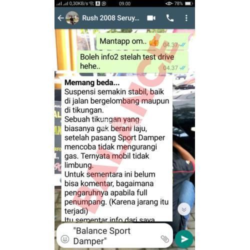 Damper Balance Solusi Perjalanan Mudik dg Mobil Stabil Bebas Limbung