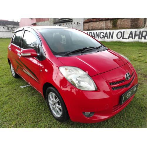 Mobil Toyota Yaris Tahun 2008 Bekas Warna Merah Pajak Hidup Mesin Sehat - Pati
