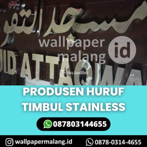 Produsen Huruf Timbul Stainless - Malang