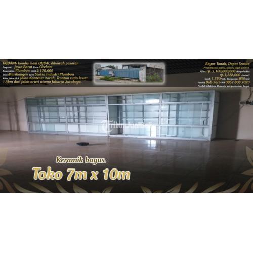 Dijual Gudang di Pinggir Jalan Kontener di Zona Industri Plumbon - Cirebon.