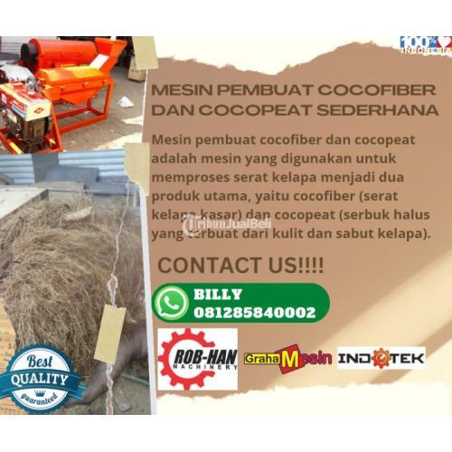 MESIN PEMBUAT COCOPEAT DAN COCOFIBER SEDERHANA MALANG