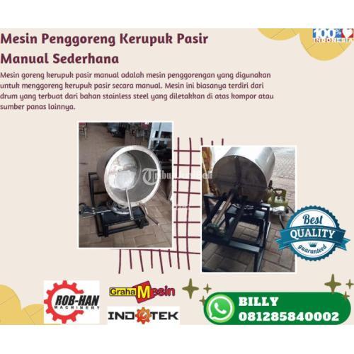 MESIN PENGGORENG KERUPUK PASIR MANUAL SEDERHANA MALANG