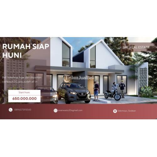 SIAP HUNI !! RUMAH CANTIK DISKON 50JT DAN FREE WIFI DI CEBONGAN