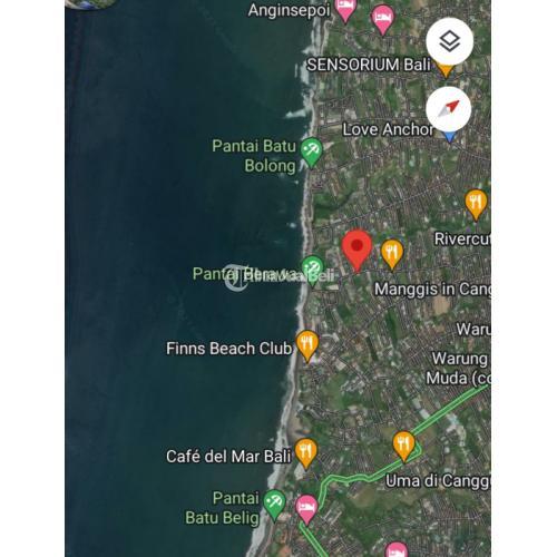 Lahan cukup jln kaki ke pantai Canggu Bali cocok untuk restoran minimarket DLL
