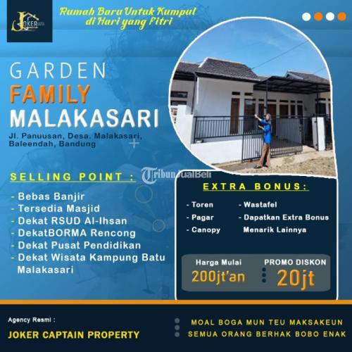 Rumah murah Garden Family Malakasari