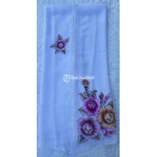 Kerajinan Kain Kebaya Lukis Tepi Bordir Premium Harga Terjangkau - Klungkung