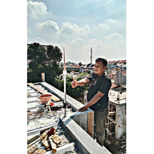 HARGA NEGO.! PASANG PENANGKAL PETIR RANGKASBITUNG-LEBAK BANTEN