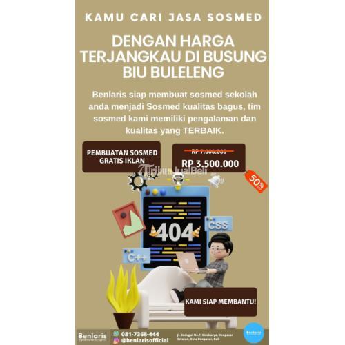Jasa Sosmed Sekolah dengan Harga Terjangkau di Dekat Busung Biu Buleleng