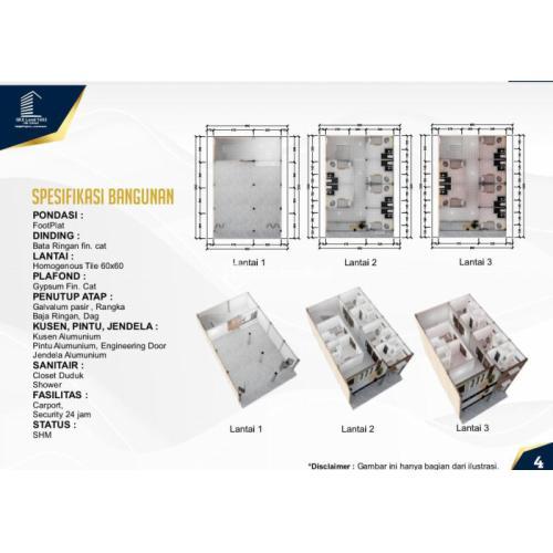 KOST CANTIK 3 LANTAI DI DEPOK DEKAT RINGROAD DAN KAWASAN KAMPUS JOGJA