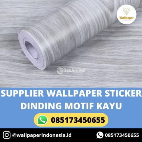 SUPPLIER WALLPAPER STICKER DINDING MOTIF KAYU
