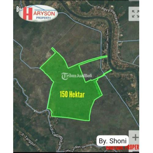 Dijual Tanah 150 Hektar Lokasi Strategis Siap Bangun - Bekasi