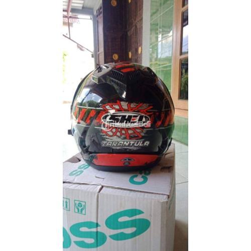 Helm Shel Semi Cross Double Visor Baru SNI Size M-XL Ready Stok - Surabaya