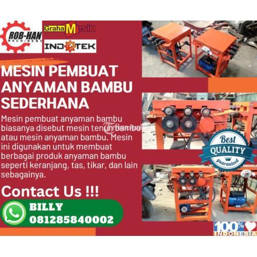 MESIN PEMBUAT ANYAMAN BAMBU SEDERHANA MALANG