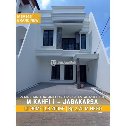 RUMAH MODERN MINIMALIS  2,5 LANTAI PLUS ROOFTOP JAGAKARSA JAKARTA SELATAN