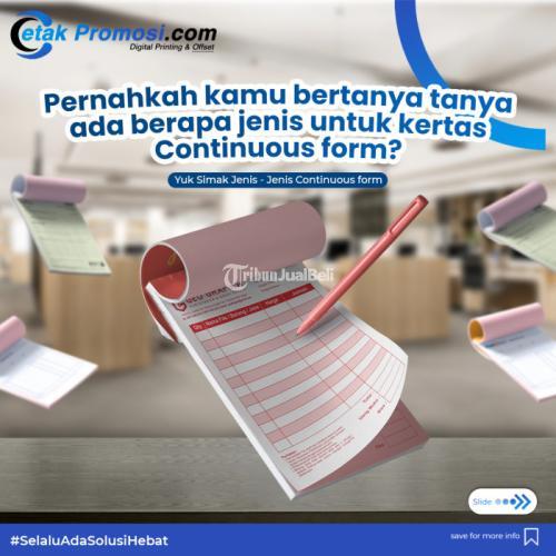 Cetak buku invoice, continuous paper, surat jalan, nota 3 rangkap proses express