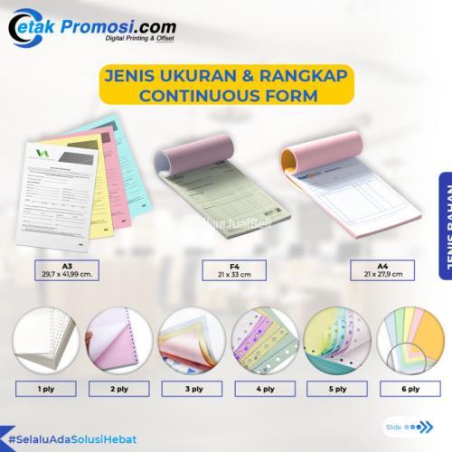 Cetak buku invoice, continuous paper, surat jalan, nota 3 rangkap proses express