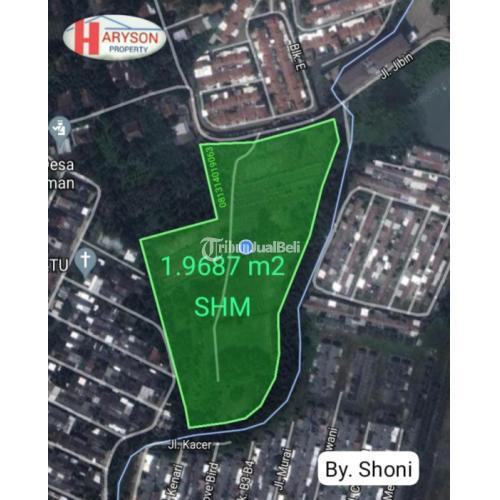 Dijual Tanah Perumahan Luas 19687 m2 Setu - Bekasi