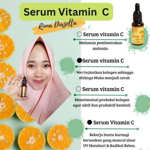 Ingin Kulit Wajah Cerah,  Serum Vitamin C Rinna Diazella.