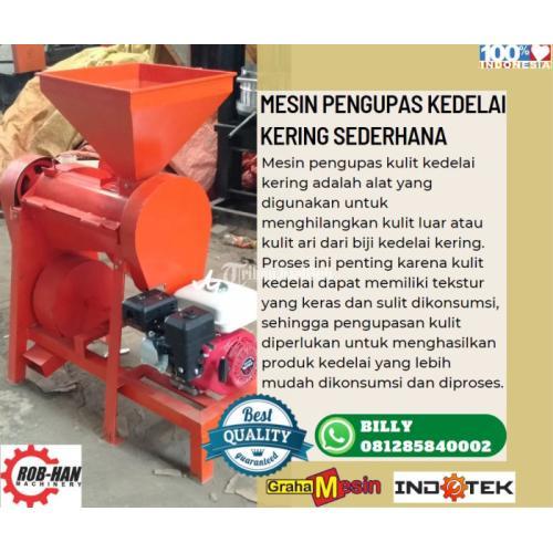 MESIN PENGUPAS KULIT KEDELAI KERING SEDERHANA MALANG