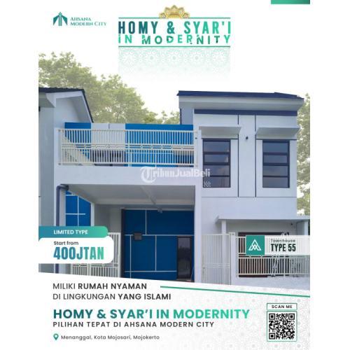 Dekat Stadion Gajah Mada Mojosari - Tersedia Rumah (2 / 1 ) Lantai di Perumahan Islami Mojokerto, Ja