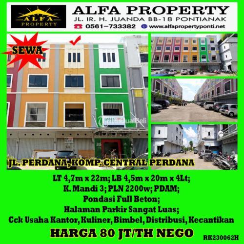 Alfa Property Disewakan Ruko Central Perdana Kota Pontianak
