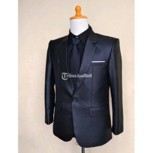 Blazer Jas Pria Glossy Warna Hitam di Bogor - Tribun JualBeli