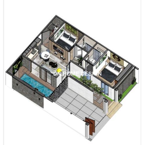 Rumah Villa Private Pool Fullfurnish di Kota Malang