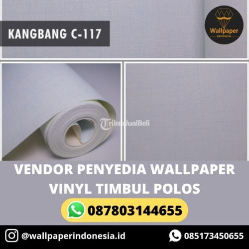 VENDOR PENYEDIA WALLPAPER VINYL TIMBUL POLOS