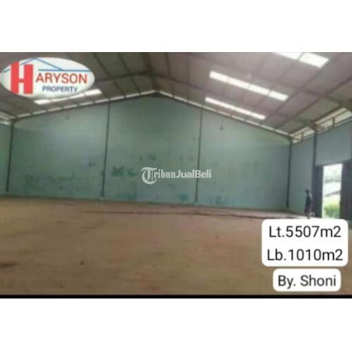 Dijual Gudang Luas 5507 m2 SHM Cikarang Utara - Bekasi