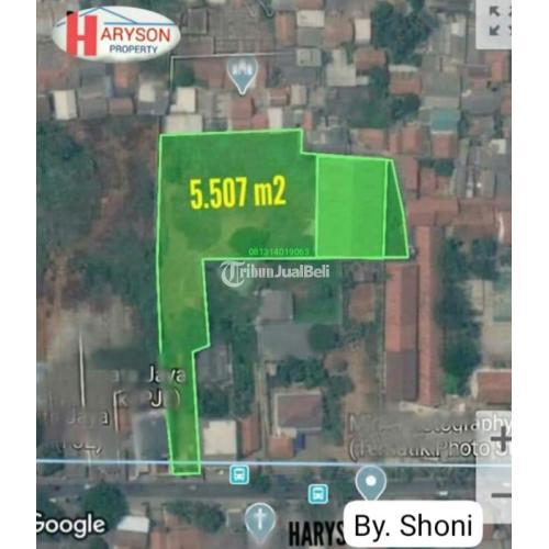 Dijual Gudang Luas 5507 m2 SHM Cikarang Utara - Bekasi