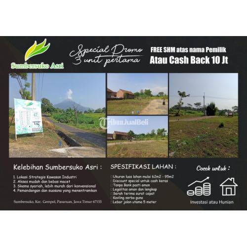 Kesempatan Emas! Kavling 47 Jutaan + Bonus TV, Kulkas, Sepeda Gunung, dan HP di Sumber Suko Asri
