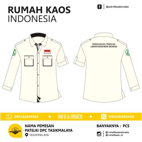 HARGA PABRIK!! KEMEJA LAPANGAN JAKARTA BORDIR CUSTOM