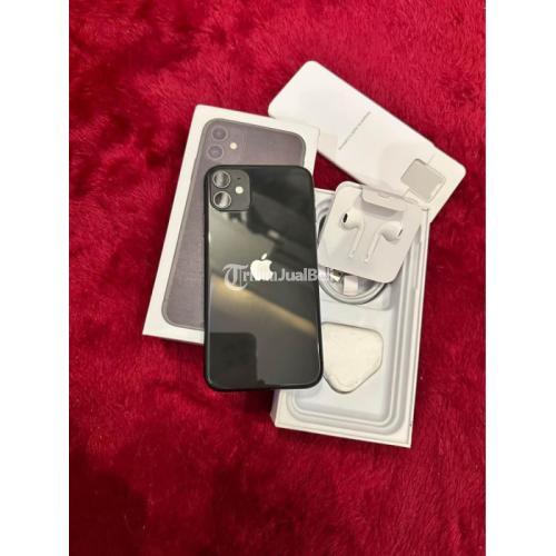 HP Apple iPhone 11 Second Black 128GB Mulus Lengkap IMEI Terdaftar Siap Reset - Jakarta Selatan
