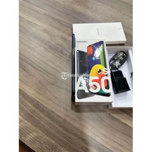 HP Samsung A50s Bekas Warna Black RAM 6/128GB SEIN Lengkap Normal - Jakarta Selatan